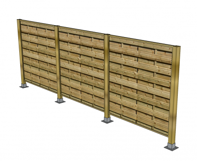 Trellis Zaun SketchUp-Modell