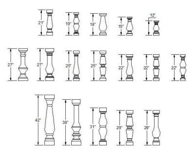Architectural- Standard Ballusters