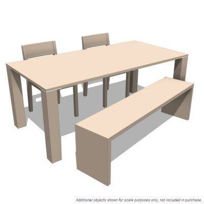 Esszimmer / Küchentisch Revit Familie