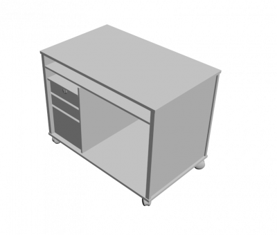 Pedestal unit 3D Max model