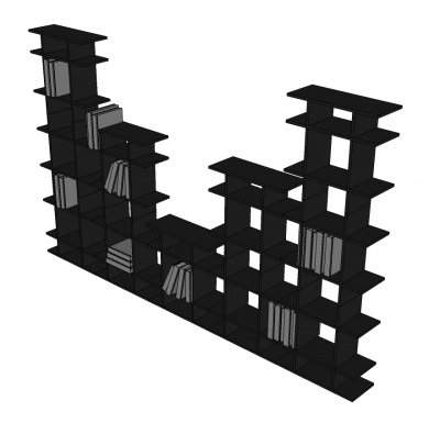 Modulares Bücherregal SketchUp-Modell