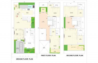 house plan 25'x60'- 1500 sq.ft