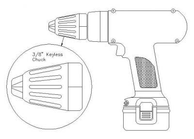 Cordless Drill - Elevation 