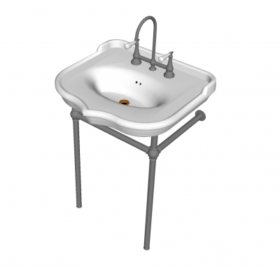 Victorian Basin Sketchup model 