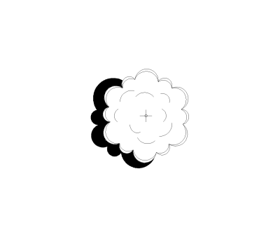 Rounded Shrub Medium Style 2 Plan View CAD Block. Free DWG AutoCAD Imperial drawing available to download