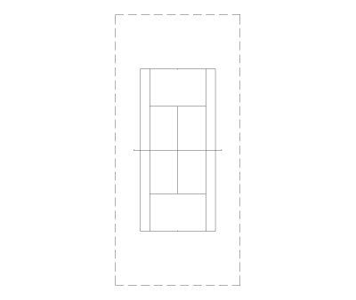 Tennis Court Plan View CAD Block. Free DWG AutoCAD Imperial drawing available to download