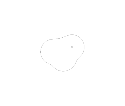 Putting Green Symbol Plan View CAD Block. Free DWG AutoCAD Imperial drawing available to download
