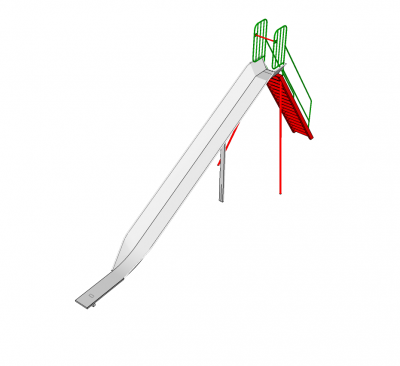 Free standing slide Sketchup model