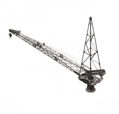 Tower crane 3DS Max model