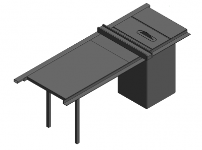 Circular table saw Revit model 