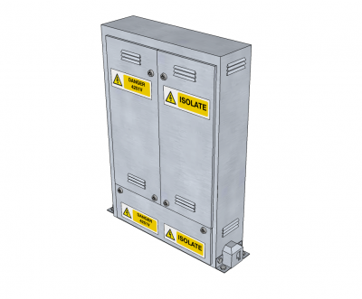 Electrical box Sketchup model 
