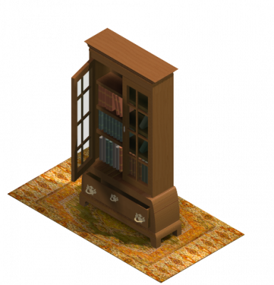 Traditioneller Bücherschrank