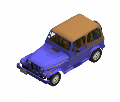 Jeep wrangler 3DS Max model 