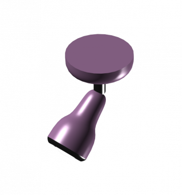Adjustable spotlight 3DS Max model 