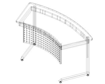 Free AutoCAD 3D Editable file of Office Furniture & Cabinet_ 4