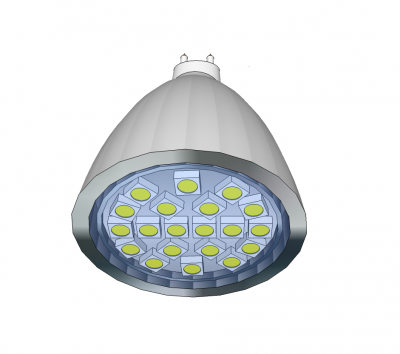 LED Spotlight Sketchup model 