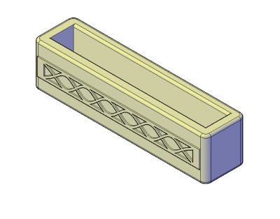 Stein Garten Pflanzer 3d dwg Modell