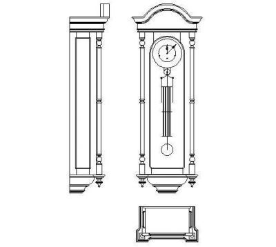 Grandfather Wall Clock 