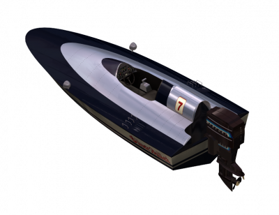 Power boat 3DS Max model 