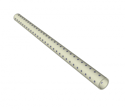 French drain Sketchup model 