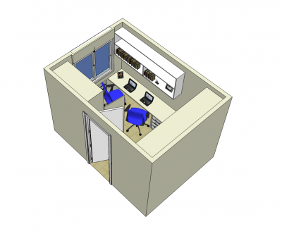 Home office Sketchup model 