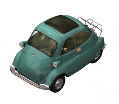 Isetta small car 3DS Max model 