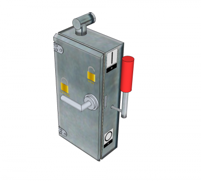 Electrical breaker box Sketchup model 