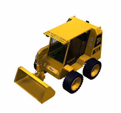 JCB Robot digger 3DS Max model