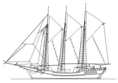 Large Sailing Ship - Elev 01