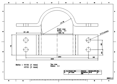 431 Clamp dwg. drawing 