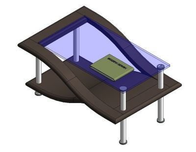 Modern Center Table Revit Family 