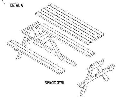 Picnic Bench Design 01 