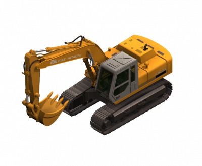 Excavator 3DS Max model 
