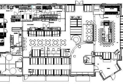 Restaurant Design 01 - Plan 