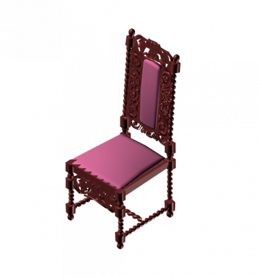 Modello 3DS Max sedia antica