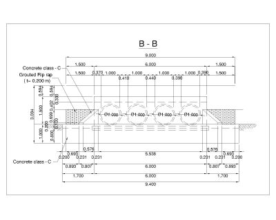 Free AutoCAD 2D Editable Drawings for Pipe Culvert Design - 4