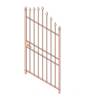 Iron gate Revit family 