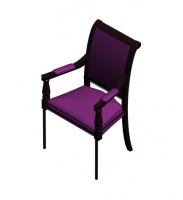 Modello 3DS Max sedia rustica