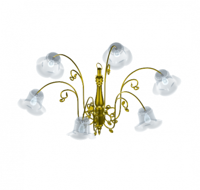 Classic ceiling light 3DS Max model 
