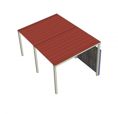 Lean to Sketchup model 