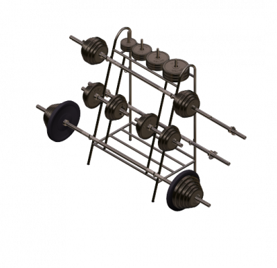 Weight rack 3DS Max model