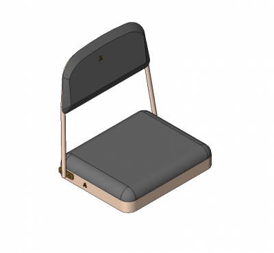 Stadium seat Revit model 