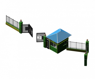 Security fence 3DS Max model 