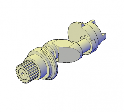 Crankshaft 3D DWG block