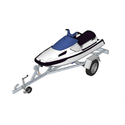 Jet-Ski auf Anhänger