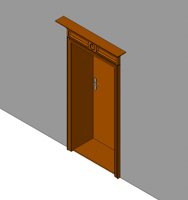 Ornate door Revit model