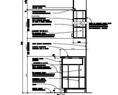 Wall and Base Cabinet Section 