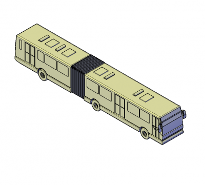 Bendy bus 3D DWG model
