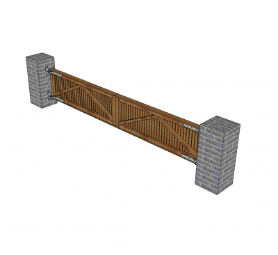 Double leaf wooden gates SKP