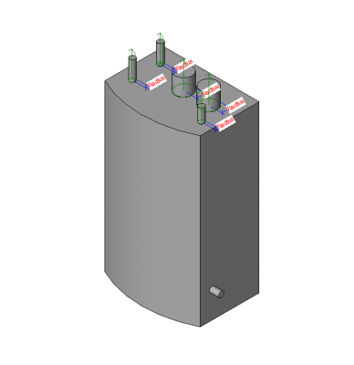 Gas boiler Revit model 